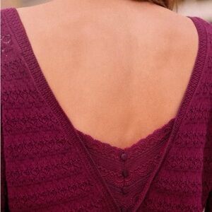 Sezane Gretha light sweater with Lace Detail